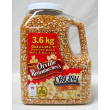 Popcorn - Orville Redenbacher's Brand - Gourmet Popping Corn - Original - NON GMO - Gluten Free  1 x 3.6 Kg / Mega Size 